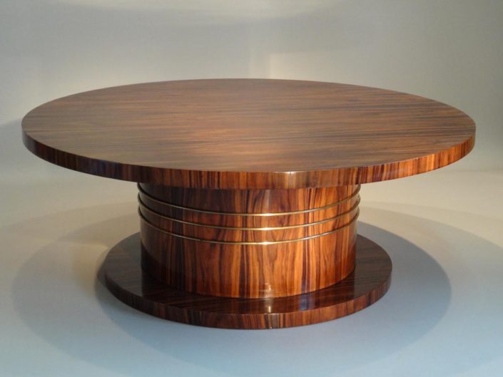 table basse ronde en palissandre