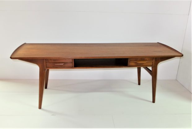 table basse scandinave en teck 1960