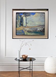 Paul Cauchie gouache postimpressioniste galerie Jungmann