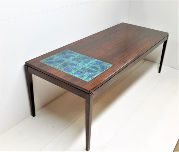 Table basse scandinave en palissandre 1960